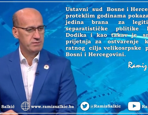Reakcija narodnog poslanika, Ramiza Salkića, na izjavu Milorada Dodika